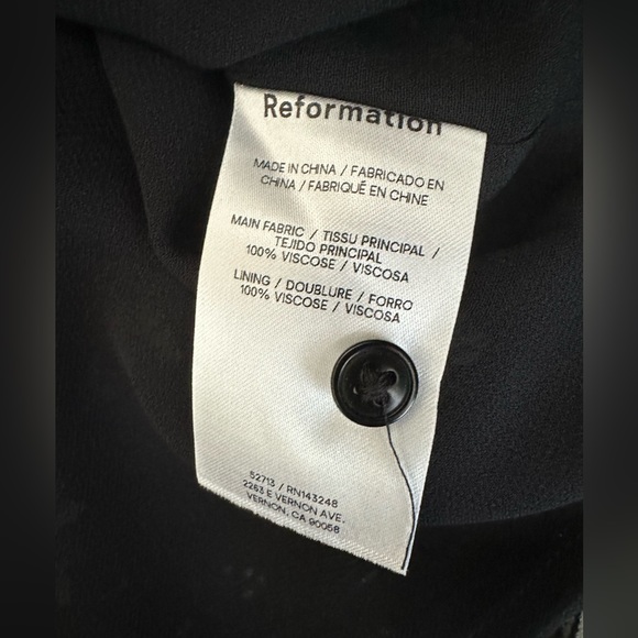 Reformation floral midi open back dress size 8 - Picture 7 of 7